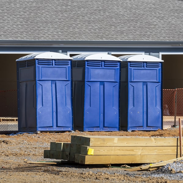 how can i report damages or issues with the portable restrooms during my rental period in Southold